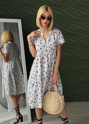 Коротка літня сукня viola 46-48, білий
