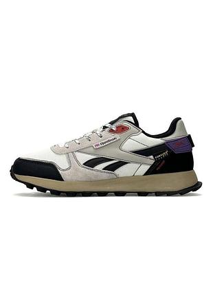 Кросівки reebok classic leather winterized grey white black 44