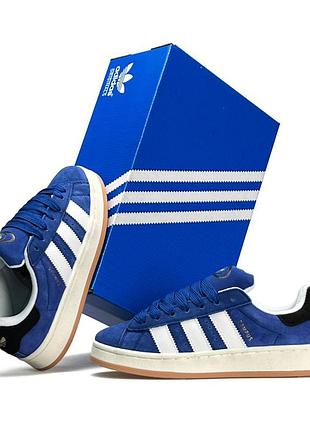 Женские кроссовки adidas campus 00s синие демисезонные кеды адидас кампус замшевые кроссы на осень 39