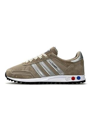 Кроссовки adidas la trainer dark sand white 43
