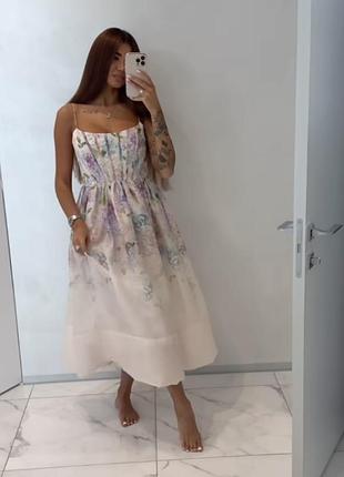 Плаття в квіти zara, р.s