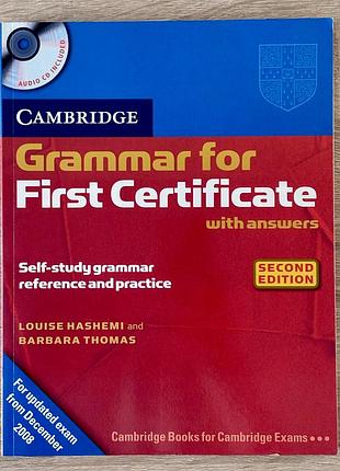 Англійська граматика cambridge grammar for first certificate book with answers and audio cd