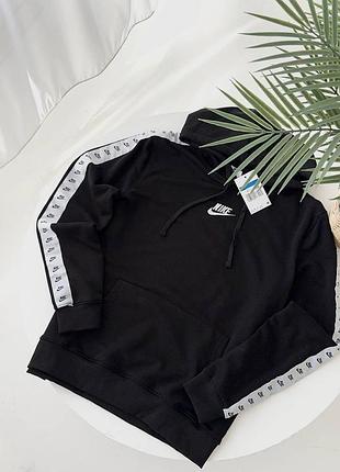 Худі nike hoodie fleece худі чоловіче nike nike толстовка кофта nike, худі найк на лампасах m