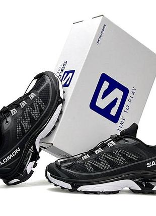 Мужские спортивные кроссовки salomon xt 6 ft черные кросы демисезонные саломон хт 6 фт текстиль нейлон вьетнам 44