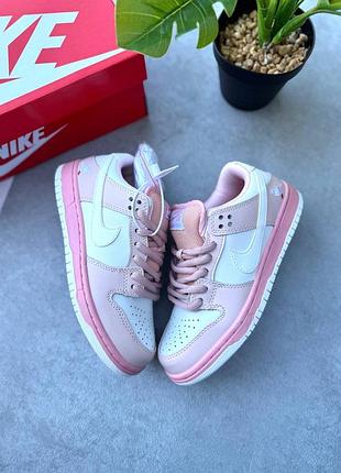 Кроссовки nike sb dunk low, pink bird