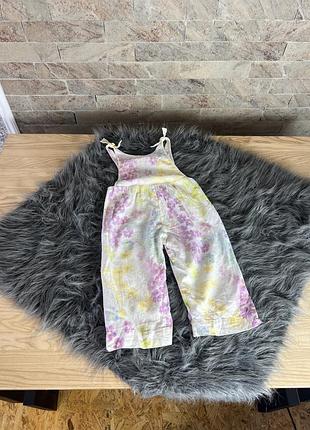 Літній льняний комбінезон zara