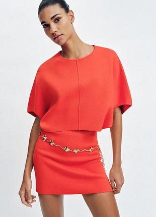 Топ жіночий кораловий zara mew