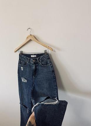Класні якісні джинси з розрізами denim co🌿