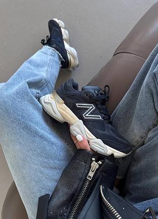 New balance 9060 navy white кроссовки