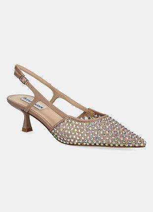 Urbanshop com ua туфли steve madden legaci-mr цвет бежевый на низких каблуках открытая пятка sm11003302 размеры запитуйте