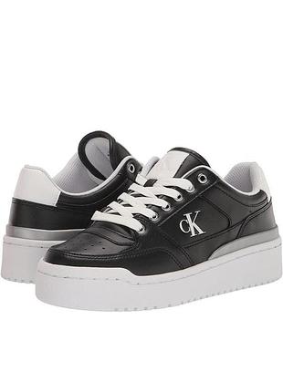 Calvin klein кроссовки кеды alondra casual platform lace-up sneakers