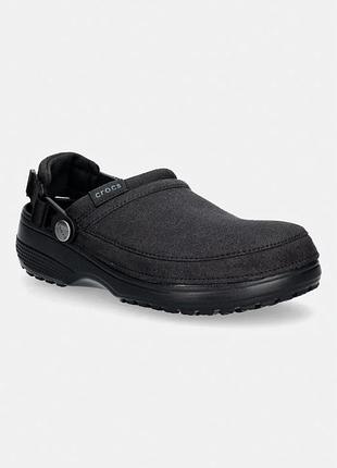 Urbanshop com ua crocs шлепанцы classic crafted vegan suede cg черные 211930 размеры запитуйте