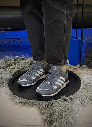 Кроссовки adidas zx 750 адидас зх 750 серые из замши для мужчин комфортные и стильные