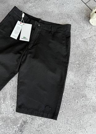 Шорты lacoste мужские old money черные 34