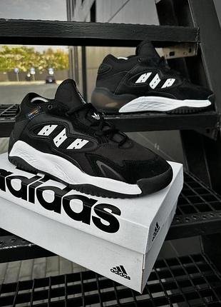 Кросівки adidas streetball чорні для чоловіків водонепроникні з нейлону та шкіри адідас стрітбол кордура