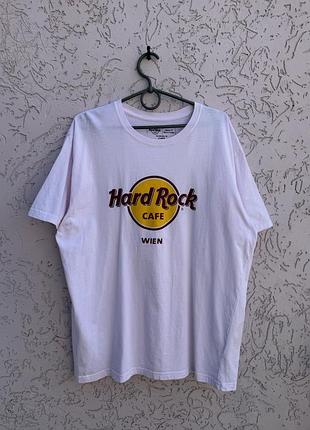 Футболка hard rock cafe wien оригінал біла чоловіча відень хард рок мерч