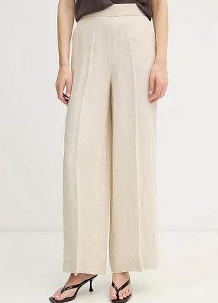 Urbanshop com ua united colors of benetton брюки женские льняные бежевые high waist 4aghdf08k размеры запитуйте