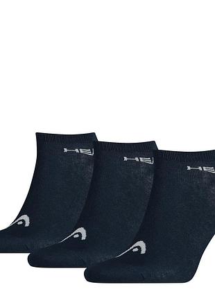 Носки head sneaker 3ppk unisex синий унисекс 35-38