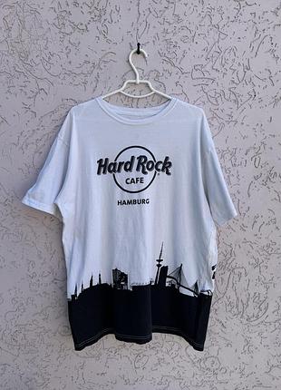 Футболка hard rock cafe hamburg оригінал біла чоловіча гамбург хард рок мерч