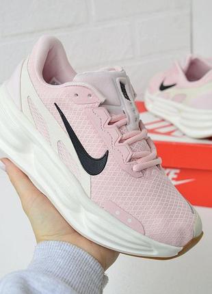 Женские кроссовки nike shield comfort ride розовые текстиль найк шилд легкие спортивные кроссовки на весну, лето, осень 40(25.5см)