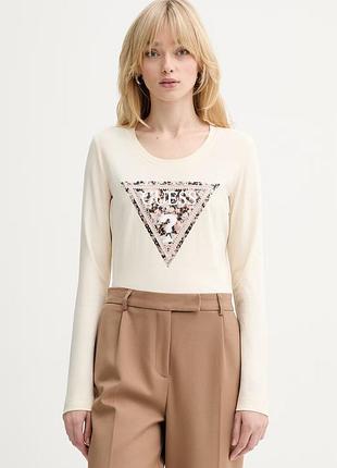 Urbanshop com ua лонгслів guess leo колір бежевий w6ri33 j1314 розміри запитуйте