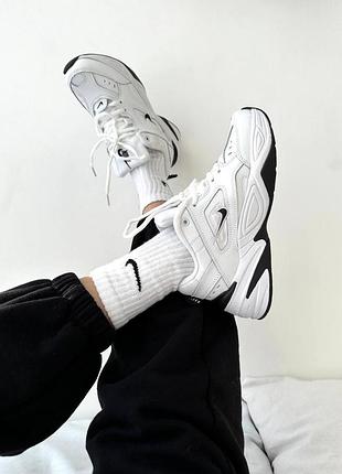 Nike m2k white black кросівки жіночі