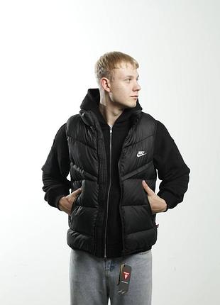 Жилетка nike storm fit windrunner primaloft black/ жилетка найк шторм фіт / жилет чоловічий найк