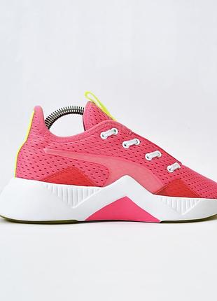 Брендові оригінальні легкі яскраві рожеві кросівки puma