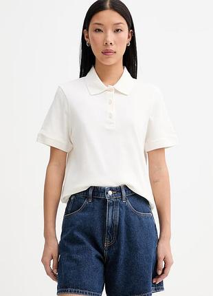 Urbanshop com ua marc o'polo поло женское хлопковое с эластаном бежевое 500013269 размеры запитуйте