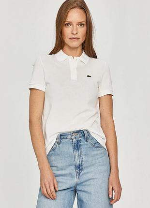 Urbanshop com ua lacoste поло женское хлопковое белое pf7839 размеры запитуйте