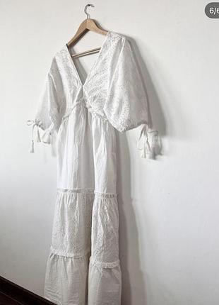 Шикарне котонове міді плаття asos🌿