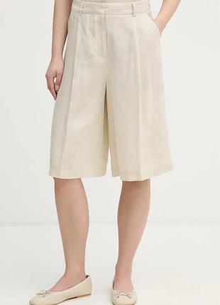 Urbanshop com ua united colors of benetton шорты женские льняные бежевые high waist 4aghd902l размеры запитуйте