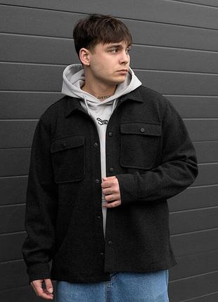 Куртка-сорочка в кольорі чорний графіт staff black graphite