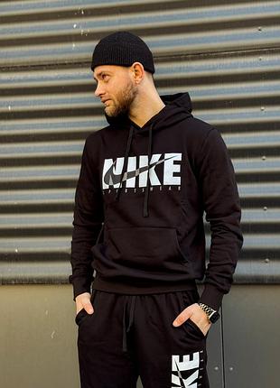 Худі nike чорне чоловіче, худі найк чоловіче, худі nike з лого на грудях l