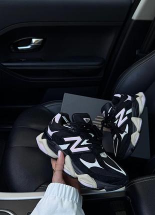 New balance 9060 black suede pink premium