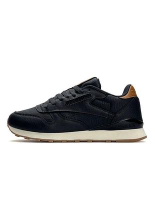 Чоловічі кросівки reebok classic leather dark navy