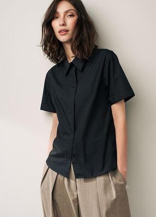 Черная блуза рубашка primark,р.14,стан - идеальный