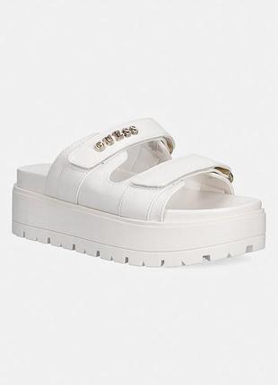 Urbanshop com ua шльопанці guess faxon колір білий на платформі fljfax ele03 розміри запитуйте
