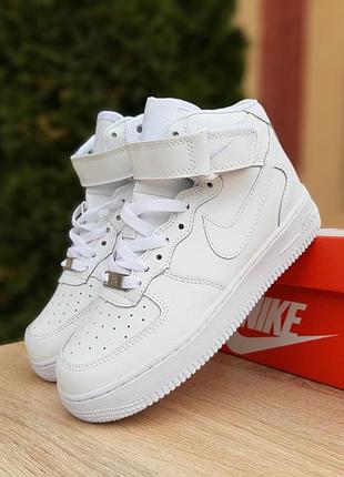 Nike air force высокие белые