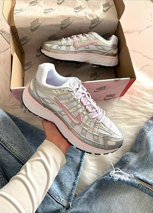 Кросівки nike p-6000 white elemental pink