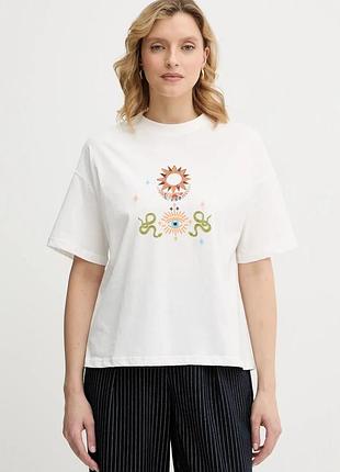 Urbanshop com ua бавовняна футболка never fully dressed mystical колір білий nfdto2068 розміри запитуйте