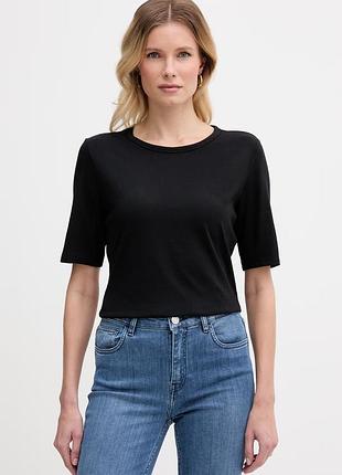 Urbanshop com ua boss футболка basic жіноча з додаванням шовку evyta чорна 50561508 розміри запитуйте