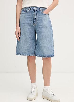 Urbanshop com ua united colors of benetton шорты женские хлопковые голубые high waist 4w9kd902j размеры запитуйте