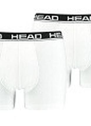Трусы-боксеры head basic boxer 2p белый мужчины m
