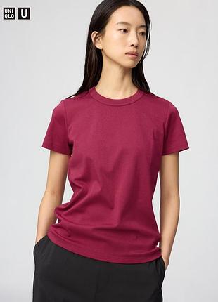 Щільна футболка uniqlo