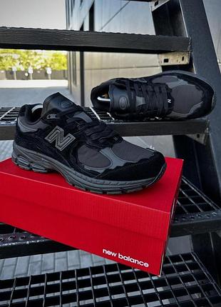 Кроссовки new balance 2002r черные для мужчин спортивная обувь для комфорта и стиля нью баланс