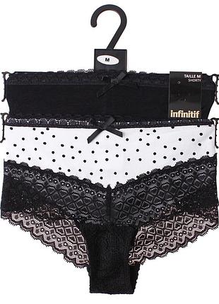Труси infinitif sho short f чорний, білий жінки l