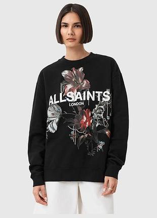 Urbanshop com ua хлопковая кофта allsaints ania цвет черный узор w144jd размеры запитуйте