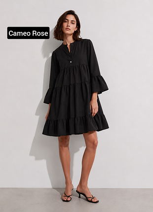 Сукня жіноча чорна міні кльош від бренду cameo rose m