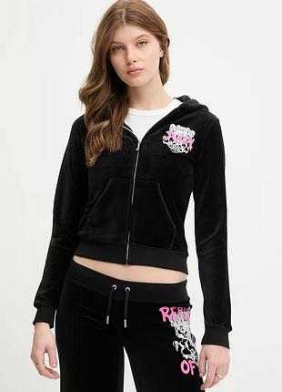 Urbanshop com ua juicy couture кофта, которая расстегивается женская republic robyn черная jcnas126465 размеры запитуйте